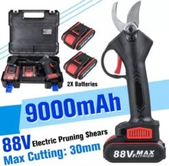 Accu Snoeischaar-88 VOLT-9000 MAh-COMPLETE SET-Professioneel-Hovenier-Tuinman