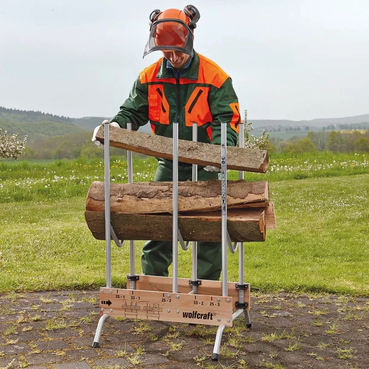 Wolfcraft - Professionele Zaagbok - Voor Kettingzaag - Hout - Opbouwbare, Stabiele Zaagbok Voor Brandhout - 5121000 - 10 JAAR GARANTIE 6 Wolfcraft - Professionele Zaagbok - Voor Kettingzaag - Hout - Opbouwbare, Stabiele Zaagbok Voor Brandhout - 5121000 - 10 JAAR GARANTIE - Afbeelding 6