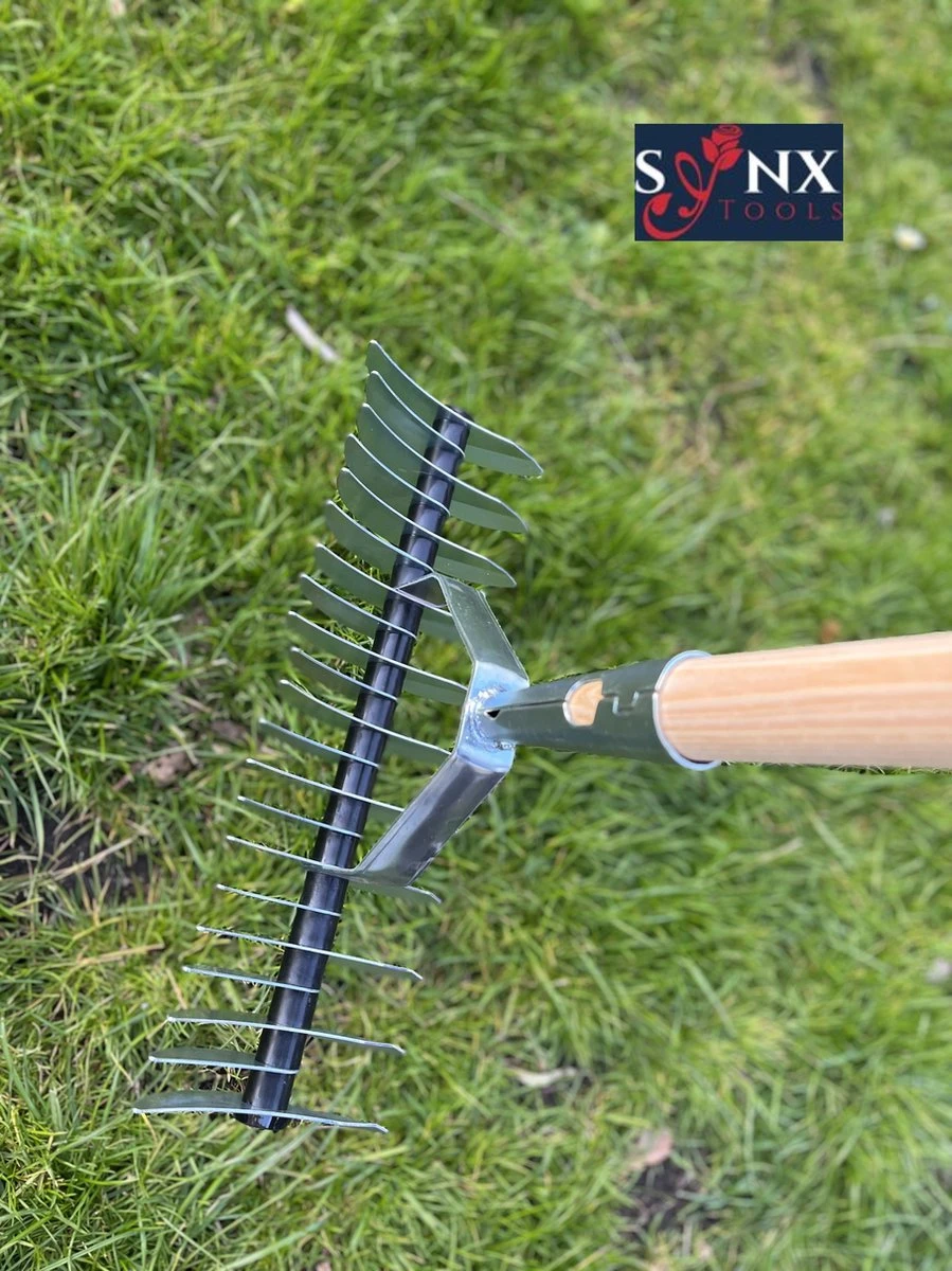 Synx Tools Verticuteerhark Verzinkt - Gazonbeluchters - Verticuteer / Harken - Bodembewerkers - Tuinartikelen / Tuingereedschap - Inclusief Steel 160cm 2 Synx Tools Verticuteerhark Verzinkt - Gazonbeluchters - Verticuteer / Harken - Bodembewerkers - Tuinartikelen / Tuingereedschap - Inclusief Steel 160cm - Afbeelding 2